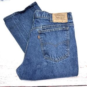 •👖|•LEVI'S•| Vintage Orange Tab Straight Leg Jeans 32x34👖